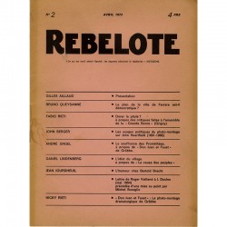 rebelote n°2 : Gilles Aillaud, Bruno Queysanne, Fabio Rieti, John Berger, 1973