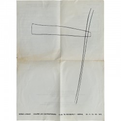 exposition de Bernd Lohaus, galerie Les contemporains, Genval, 1972