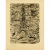 Yolande Fièvre, Monotype, Tour Eiffel, 1947
