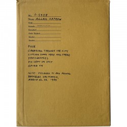 contribution de Allan Kaprow pour le coffret "Artists & Photographs", édité par Multiples, Inc. en 1970