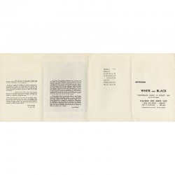 Gil J. Wolman,  White and Black n°2, galerie Florence Houston-Brown, 1963