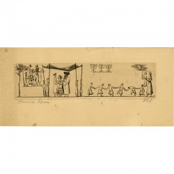 "La Noce - La fiancée du Septième jour ou Sur le Parcours du Soleil", gravures originale au burin de Abram Krol