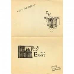 carton d'invitation pour l'exposition de Max Ernst à la galerie Jan Krugier, à Genève, du 28 janvier 1975