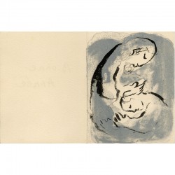 carte de vœux de Marc Chagall pour ses vœux de l'année 1968
