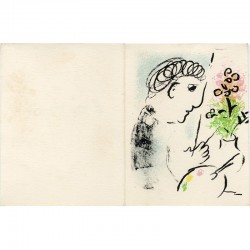 carte de vœux de Marc Chagall pour ses vœux de l'année 1979
