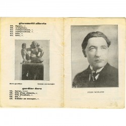 catalogue d'une des premières expositions d'Alberto Giacometti, 1927