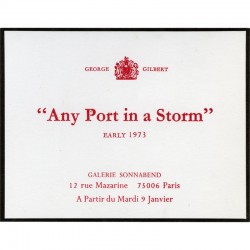 Gilbert & George "Any Port in a Storm", Sonnabend, 1973