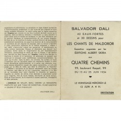 exposition Salvador Dalí organisée par Albert Skira aux "Quatre Chemins", à Paris, 1934