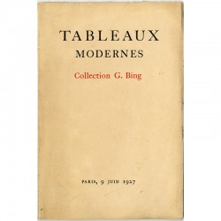 Tableaux modernes, collection G. Bing, Drouot, 1927