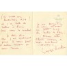 lettre autographe de Georges Mathieu, 1958