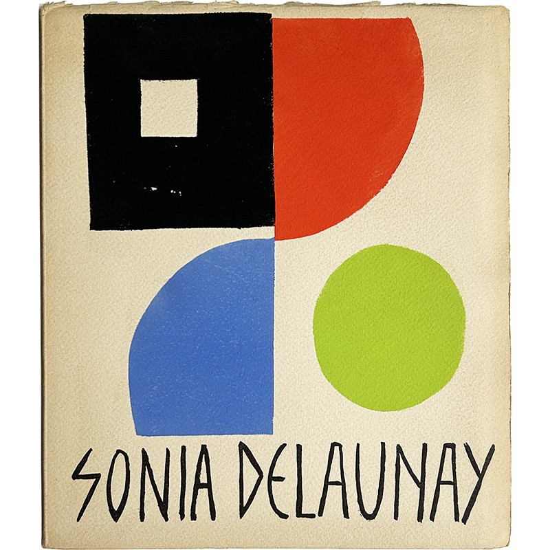 couverture au pochoir, catalogue de l'exposition de Sonia Delaunay, Allemagne, 1958
