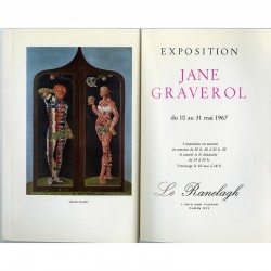 catalogue de l'exposition de Jane Graverol à la galerie Le Ranelagh, Paris, du 10 au 31 mai 1967