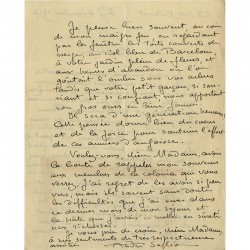 lettre manuscrite d'André Saglio, dit Drésa, 1917