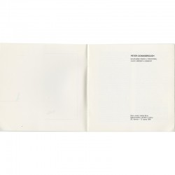 catalogue de  Peter Downsbrough à la Dum Umeni Mesta Brna, 1991