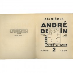 "André Derain" par André Salmon, éditions des Chroniques du Jour, n° 2 de la Collection XXe siècle, Paris, 1929