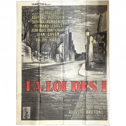 affiche du film "La loi des rues" réalisé par Ralph Habib, sorti en 1955