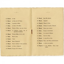 plaquette/catalogue de l'exposition des "Œuvres importantes de Monet, Pissarro, Renoir, Sisley" 1925