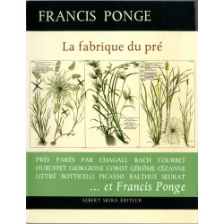 Couverture et bandeau de "La fabrique du Pré" de Francis Ponge