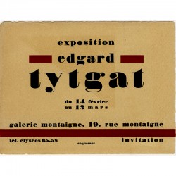 Edgard Tytgat, Galerie Montaigne, 1928