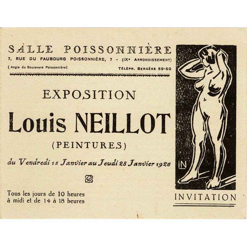 Louis Neillot, Salle Poissonnière, 1926