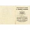 carton d'invitation pour l'exposition de Lou Albert-Lasard, à la galerie A.-G. Fabre, 1927