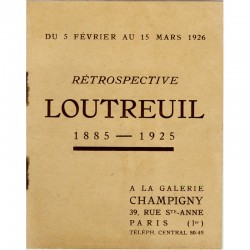Maurice Loutreuil, à la galerie Champigny, à Paris, du 5 février au 15 mars 1926