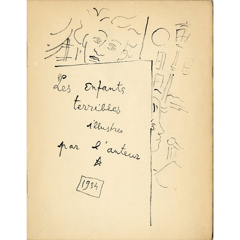 Jean cocteau, 60 dessins pour les enfants terribles, 1935
