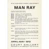 lot de 3 cartons d'invitation d'expositions de Man Ray, 1972-1980