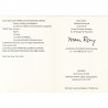 lot de 3 cartons d'invitation d'expositions de Man Ray, 1972-1980