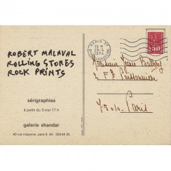 Robert Malaval, Rolling Stones, Rock Prints, sérigraphies, à la galerie Shandar, à Paris, 1974