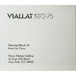 affiche/carton d'invitation à l'exposition de Claude Viallat, à la Pierre Matisse Gallery,1976