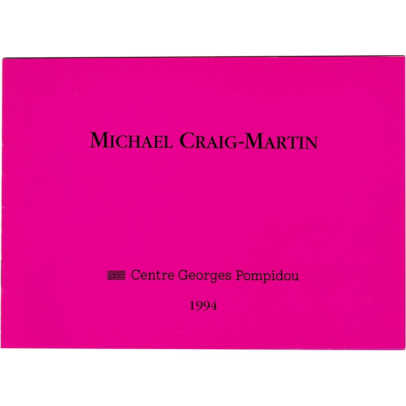 Michael Craig-Martin, livre d'artiste, Centre Pompidou 1993