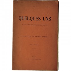 n°1, Quelques uns, Nicolas Beauduin, Maurice Barrès, 1910