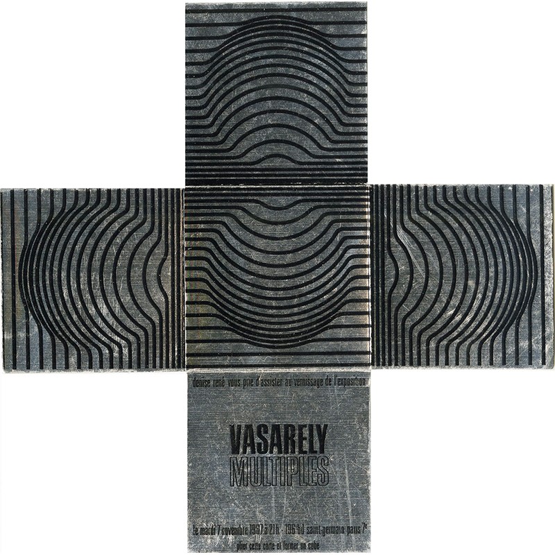 Vasarely "Multiples", galerie Denise René, novembre 1967