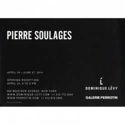 Soulages, Galerie Dominique Lévy et Galerie Perrotin, 2014