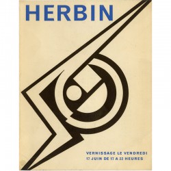 invitation pour le vernissage d'Auguste Herbin, Galerie Denise René, 195