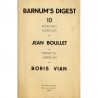 prospectus de lancement du livre "Barnum's Digest", Boris Vian illustrés par Jean Boullet, 1948