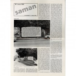 ephemera imprimé à l'occasion de l'exposition de Joseph Kosuth à la Samangallery, 1979