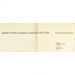 exposition "Papiers collés et dessins cubistes 1912-1914 " de Georges Braque, à la galerie Maeght, le 10 mai 1963