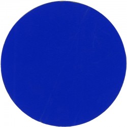 invitation Yves Klein, monochrome peint à la gouache bleue au recto