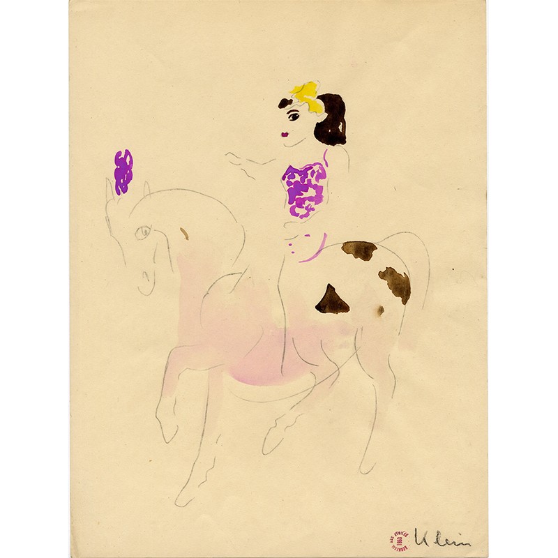 dessin original d'Olga Klein Astrachan, 1953