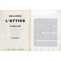 Lucio Fontana, texte d'Enrico Crispolti en italien, 1959