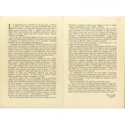 texte de Pierre Lartigue sur Duchamp et la Joconde, L.H.O.O.Q, 1997