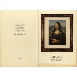 "carte de voeux" de la librairie Tschann, Duchamp, Lartigue, 1998