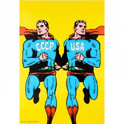 Roman Cieslewicz, affiche "CCCP-USA", (Superman), 1968
