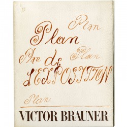 Victor Brauner, Plan de l'exposition", Galerie Iolas, 1966