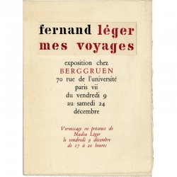 Fernand Léger, Mes voyages, Galerie Berggruen, 1960