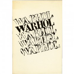 catalogue de la 1re exposition d'Andy Warhol en Europe chez Sonnabend