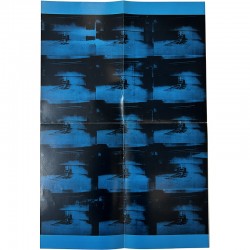 Warhol, Sonnabend, dépliant central « Blue Electric Chair », 1963