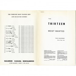 catalogue de l'exposition d'Andy Warhol, Galerie Ileana Sonnabend, à Paris, en 1967